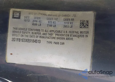 2014 Chevrolet Camaro 1Lt из США, поврежденный, VIN 2G1FB1E3XE9184513